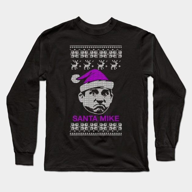 Santa Mike Long Sleeve T-Shirt by geekingoutfitters